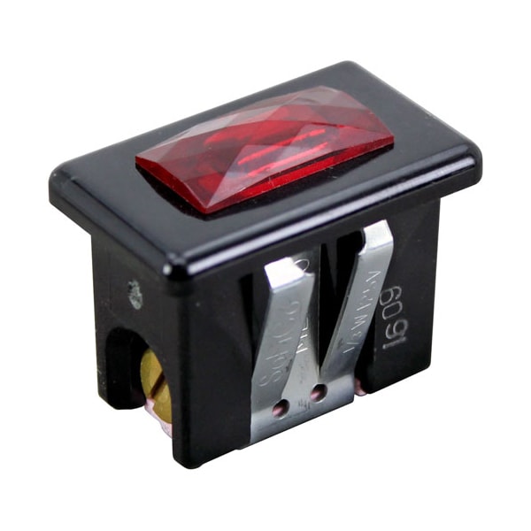 Bunn Snap-In Signal Light 5/8" X 1-1/4" Red 250V 10880000 - main